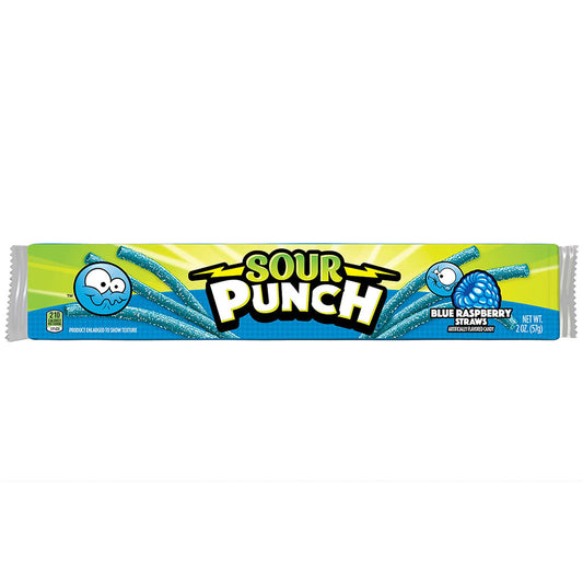 Sour Punch - Blue Raspberry Straws (2oz)