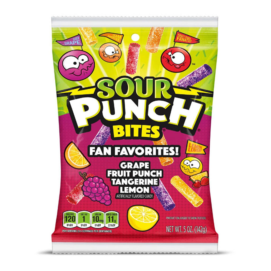 Sour Punch - Fan Favorites Bites Peg Bag (5oz) – Uncle Joe's Candy