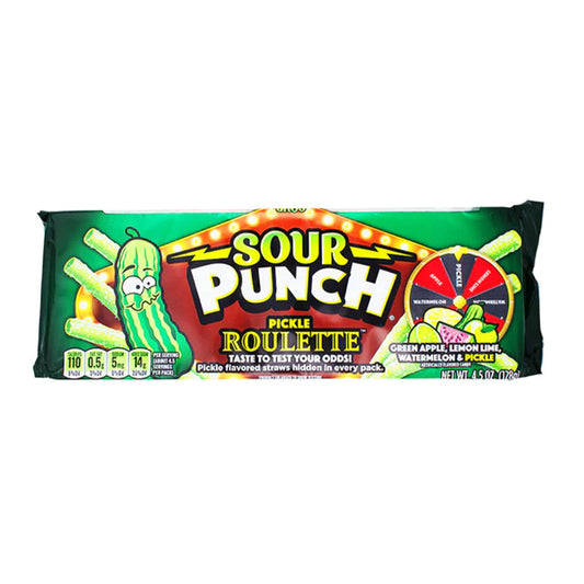 Sour Punch - Pickle Roulette Straws King (4.5oz)