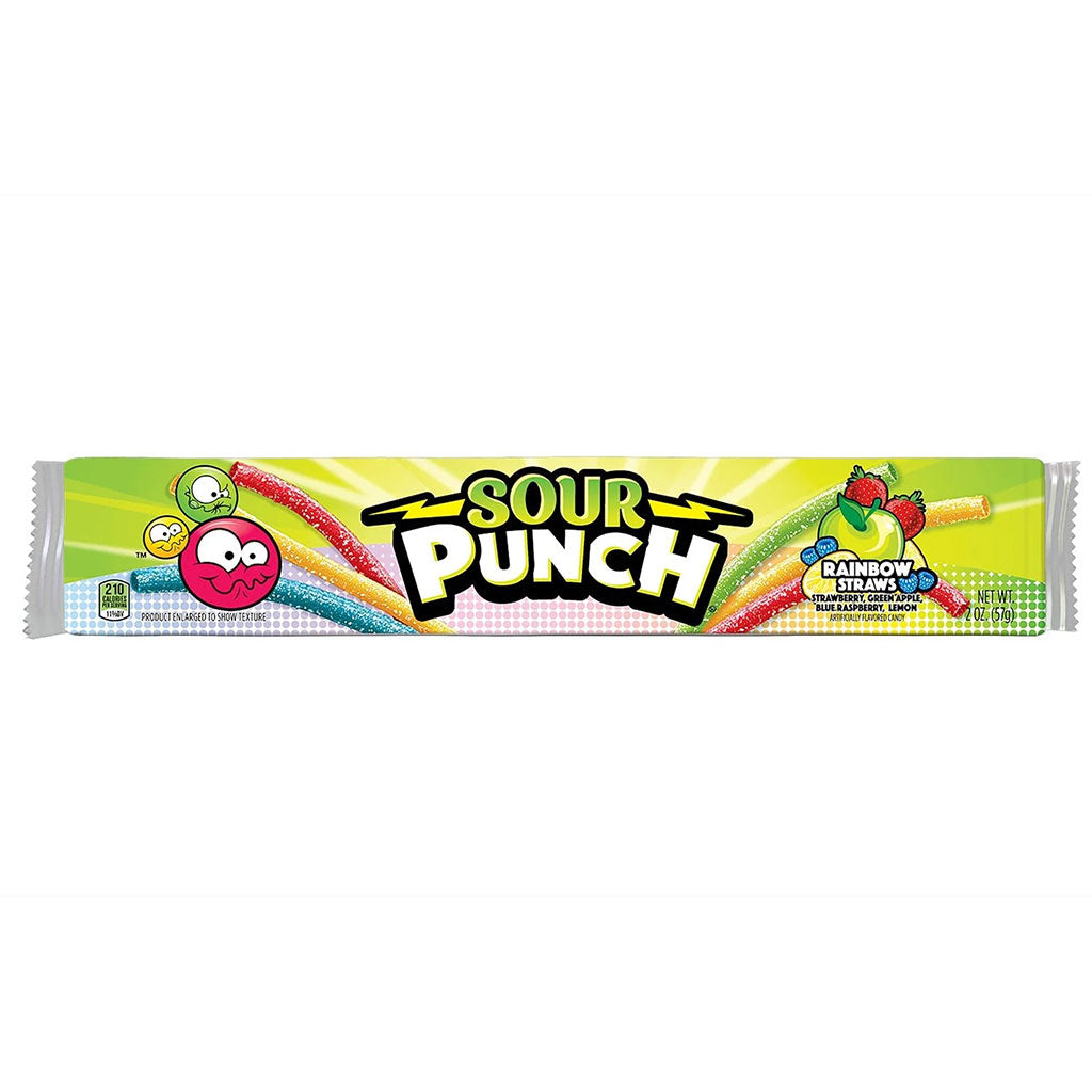 Sour Punch - Rainbow Straws (2oz)