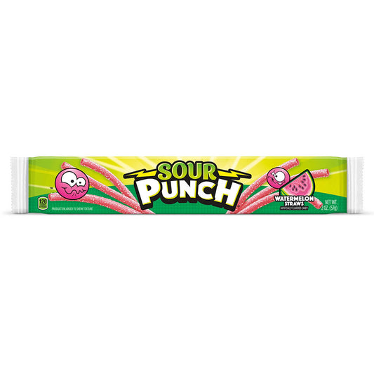 Sour Punch - Watermelon Straws (2oz)