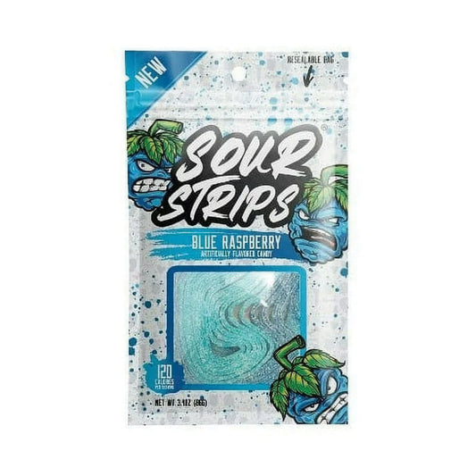 Sour Strips - Blue Raspberry Peg Bag (3.4oz)