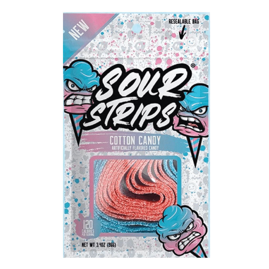 Sour Strips - Cotton Candy Peg Bag (3.4oz)