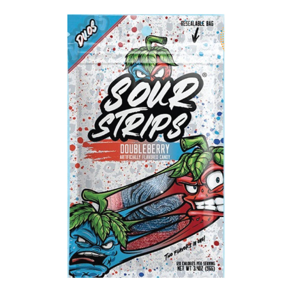 Sour Strips - Double Berry Peg Bag (3.4oz)