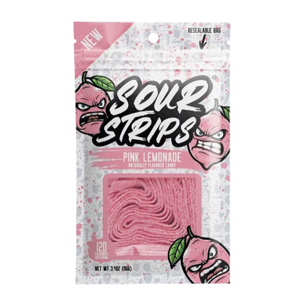 Sour Strips - Pink Lemonade Peg Bag (3.4oz)