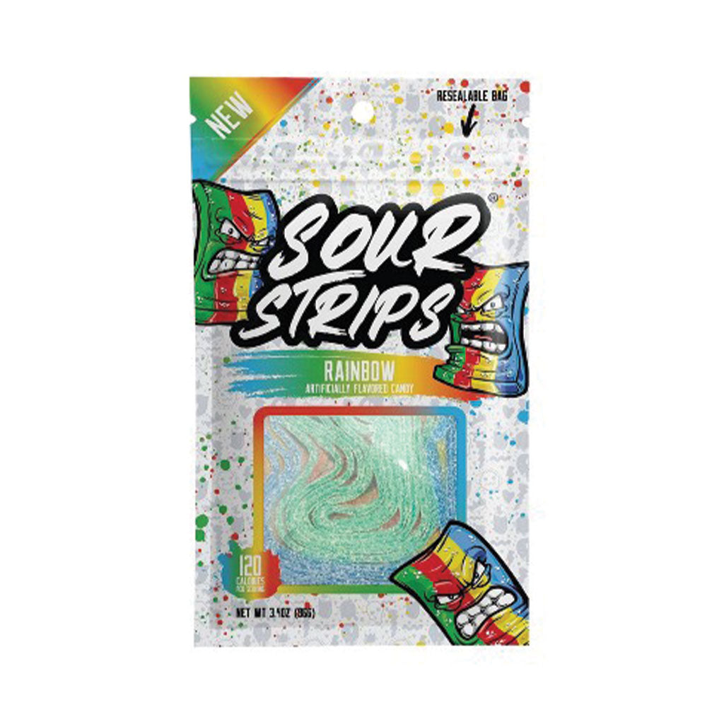 Sour Strips - Rainbow Peg Bag (3.4oz)