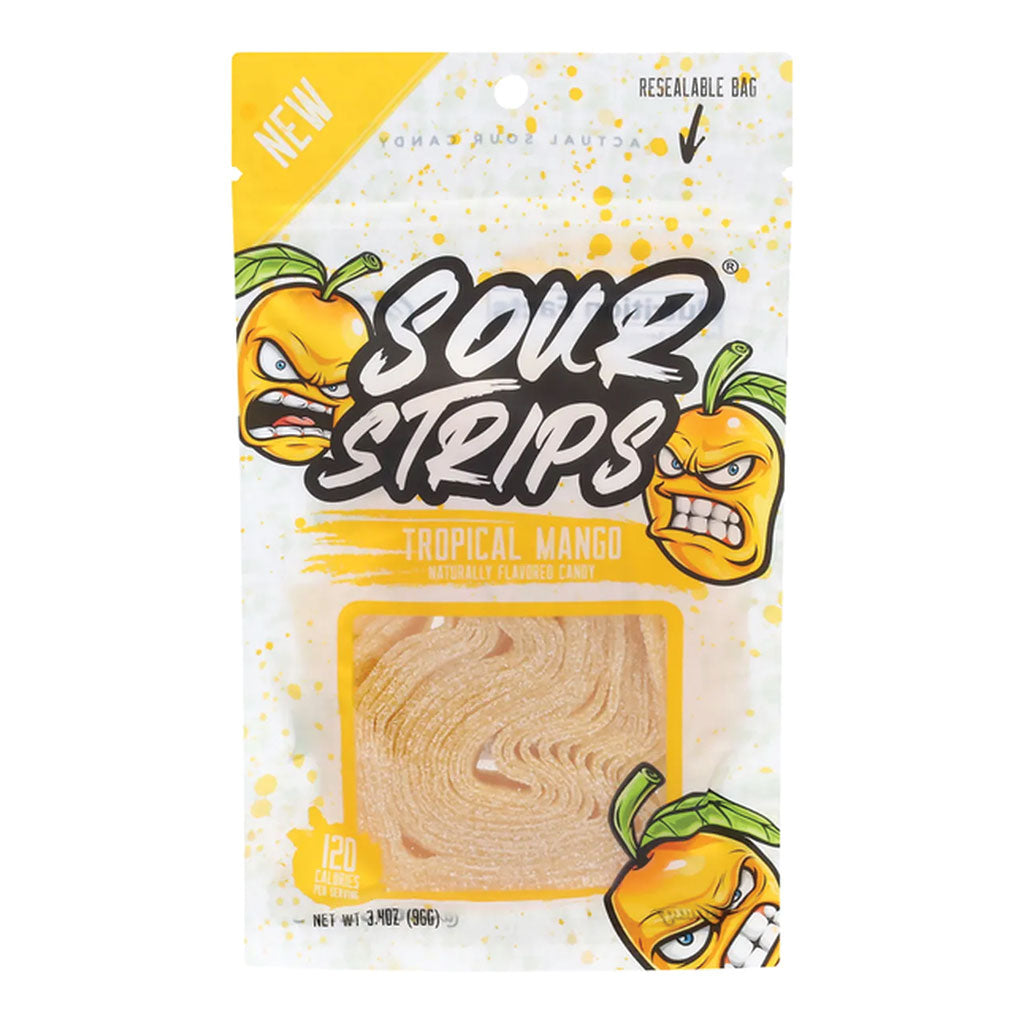 Sour Strips - Tropical Mango Peg Bag (3.4oz)