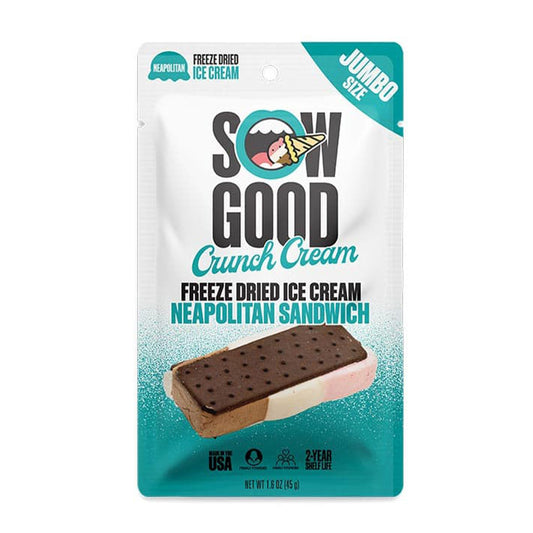 Sow Good - Freeze Dried Jumbo Ice Cream Neapolitan Sandwich (1.6oz)