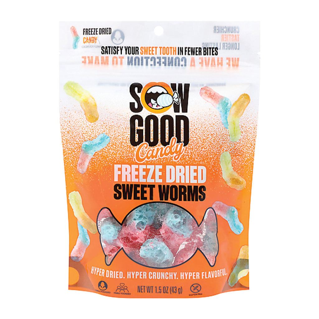 Sow Good - Freeze Dried Sweet Worms (1.5oz)