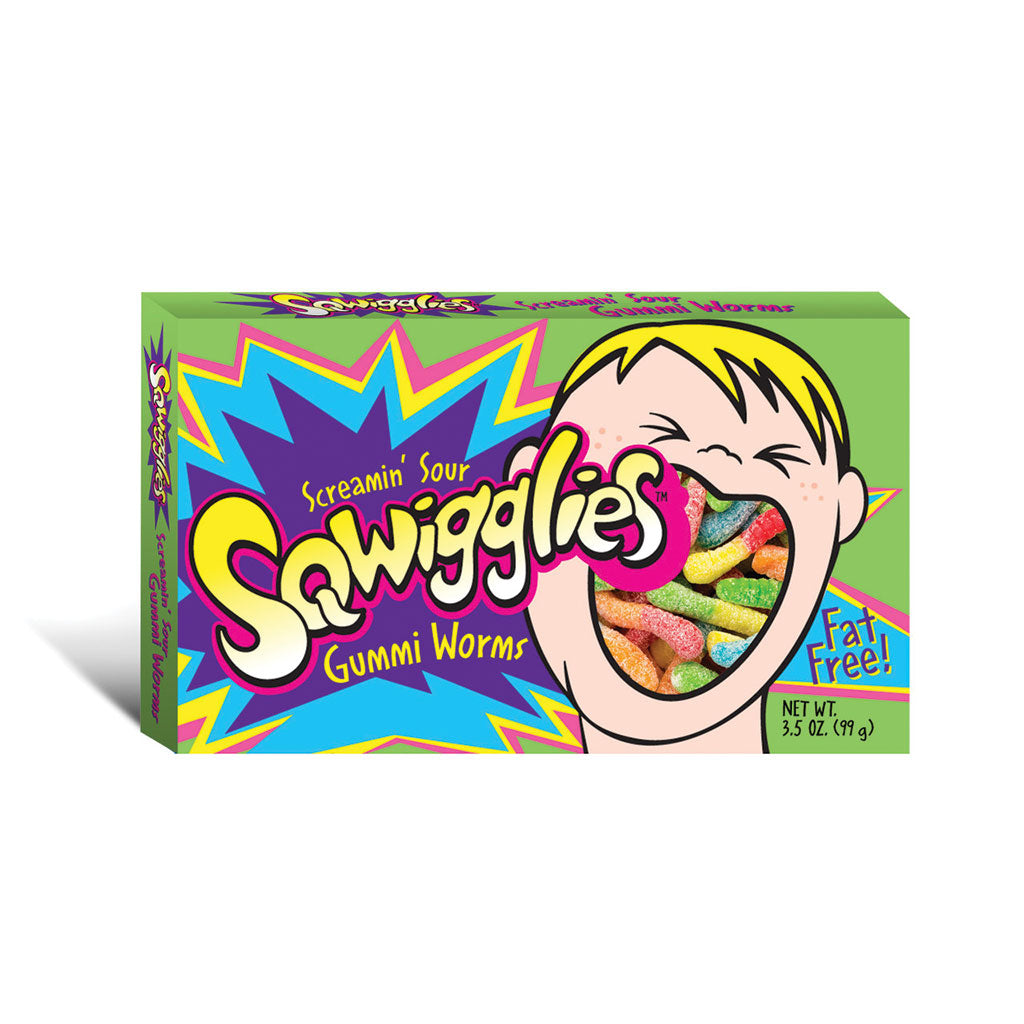 Sqwigglies - Sour Gummi Worms Box (3.5oz)