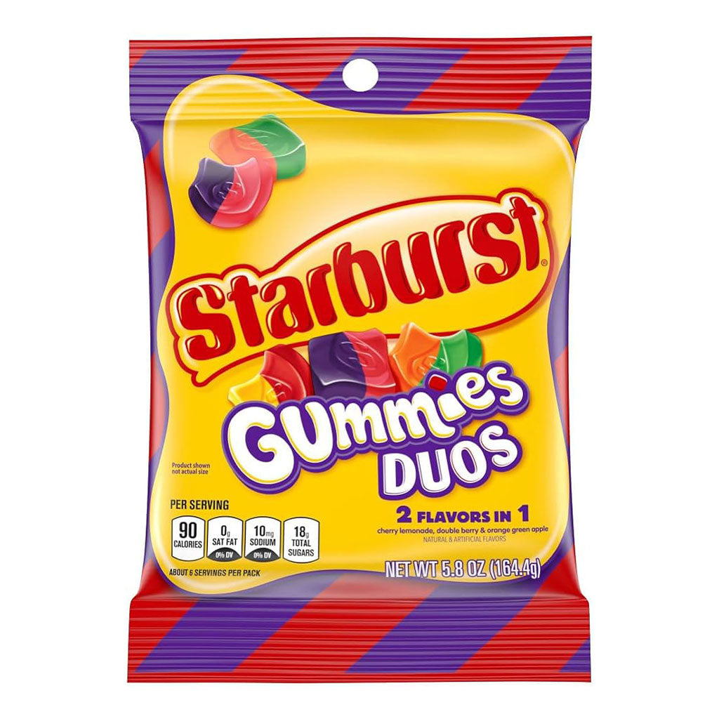 Starburst - Duos Gummies Peg Bag (5.8oz)