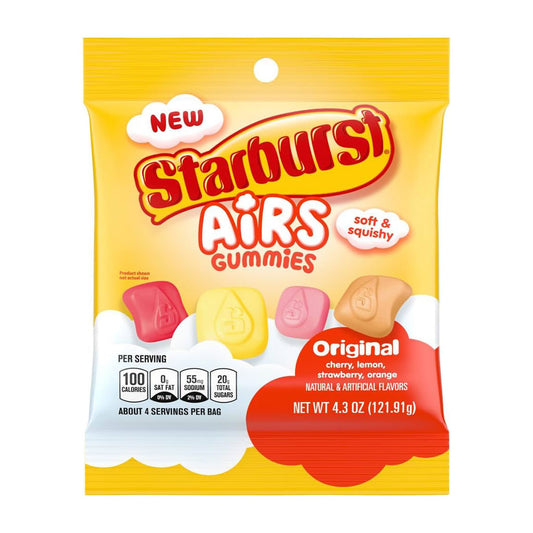 Starburst - Original Airs Gummies Peg Bag (4.3oz)