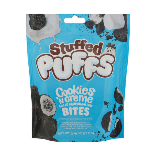 Stuffed Puffs Bites - Cookies N Creme Filled Marshmallows Peg Bag (2.79oz)