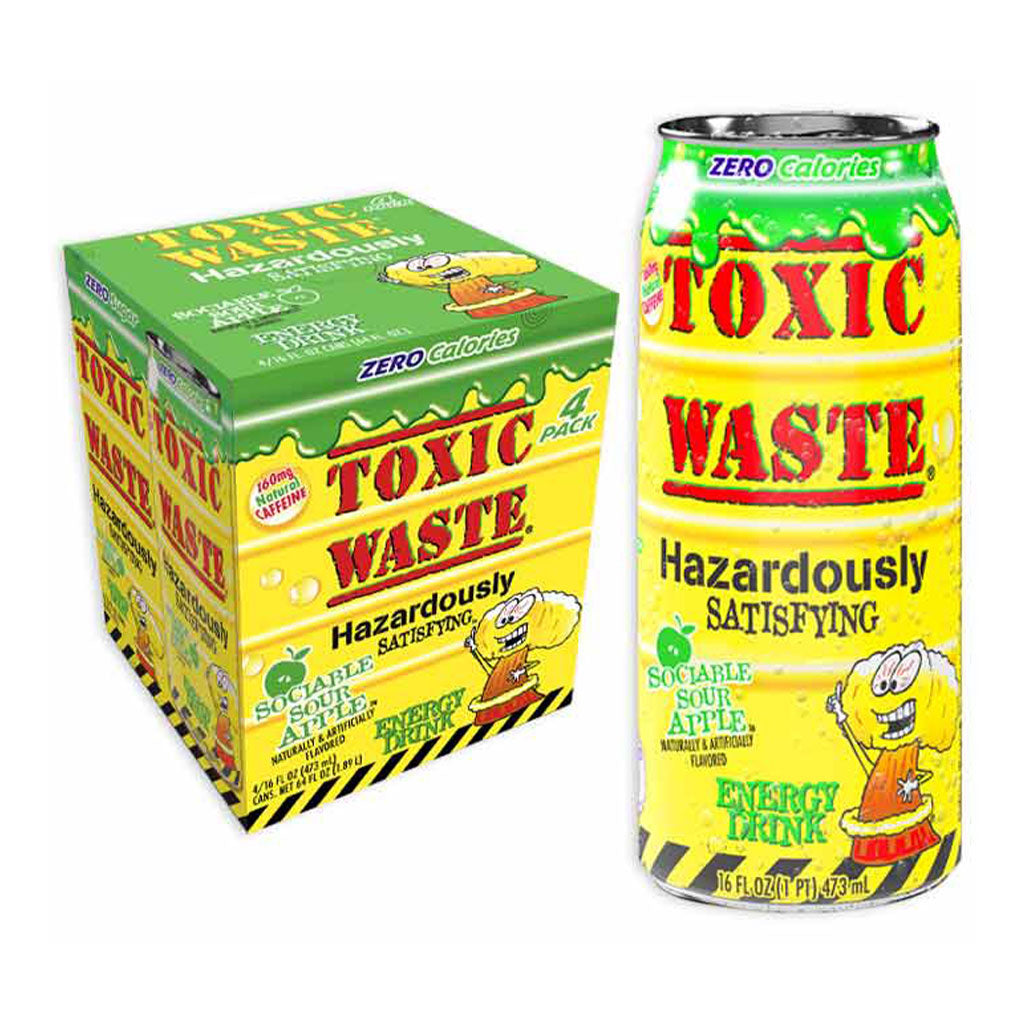 Toxic Waste - Sociable Sour Apple SF Energy Drink (16oz)