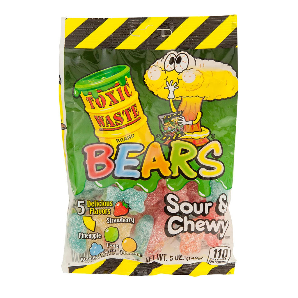 Toxic Waste - Sour & Chewy Bears Peg Bag (5oz)