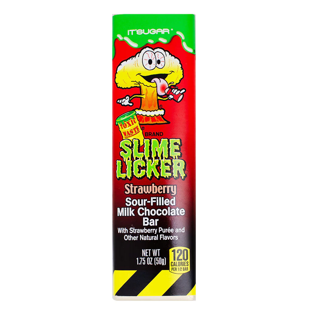 Toxic Waste - Strawberry Slime Licker Chocolate Bar (1.75oz)