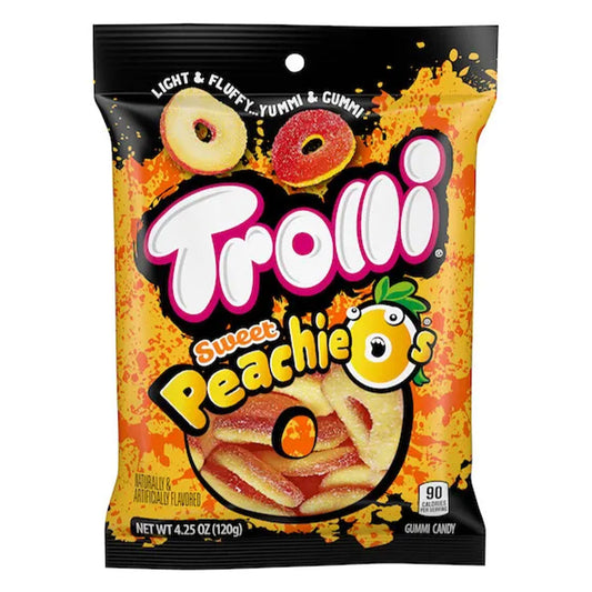 Trolli - Peachie-O's Peg Bag (4.25oz)