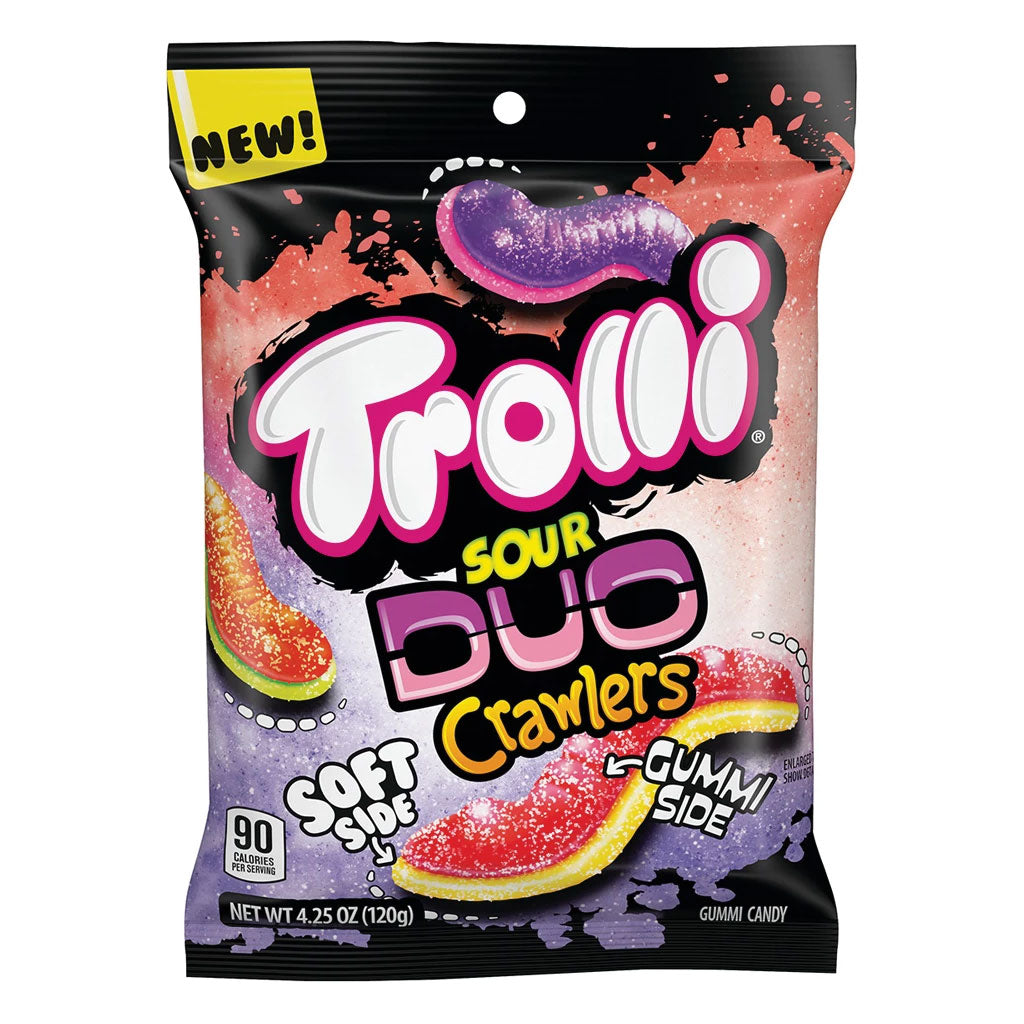 Trolli - Sour Duo Crawlers Peg Bag (4.25oz)