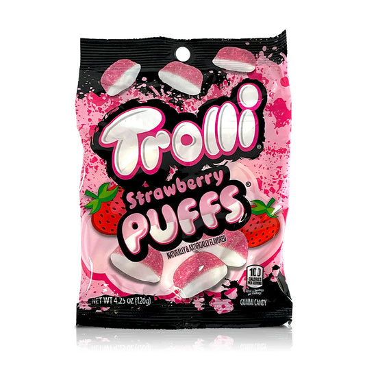 Trolli - Strawberry Puffs Peg Bag (4.25oz)