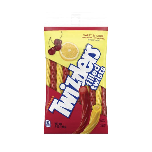 Twizzlers - Filled Sweet & Sour Peg Bag (7oz)