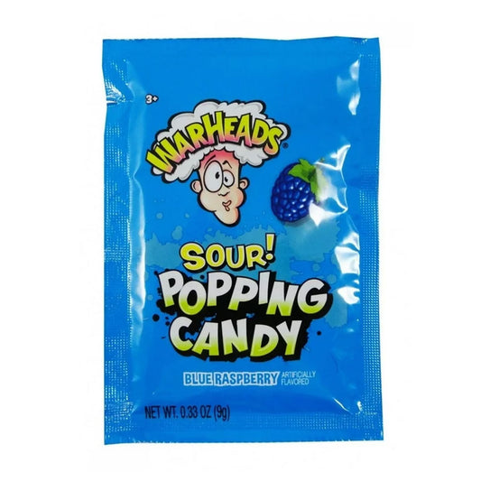 Warheads - Blue Raspberry Popping Candy Pouch (0.33oz)