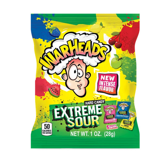 Warheads - Extreme Sour Hard Candy Peg Bag  (1oz)