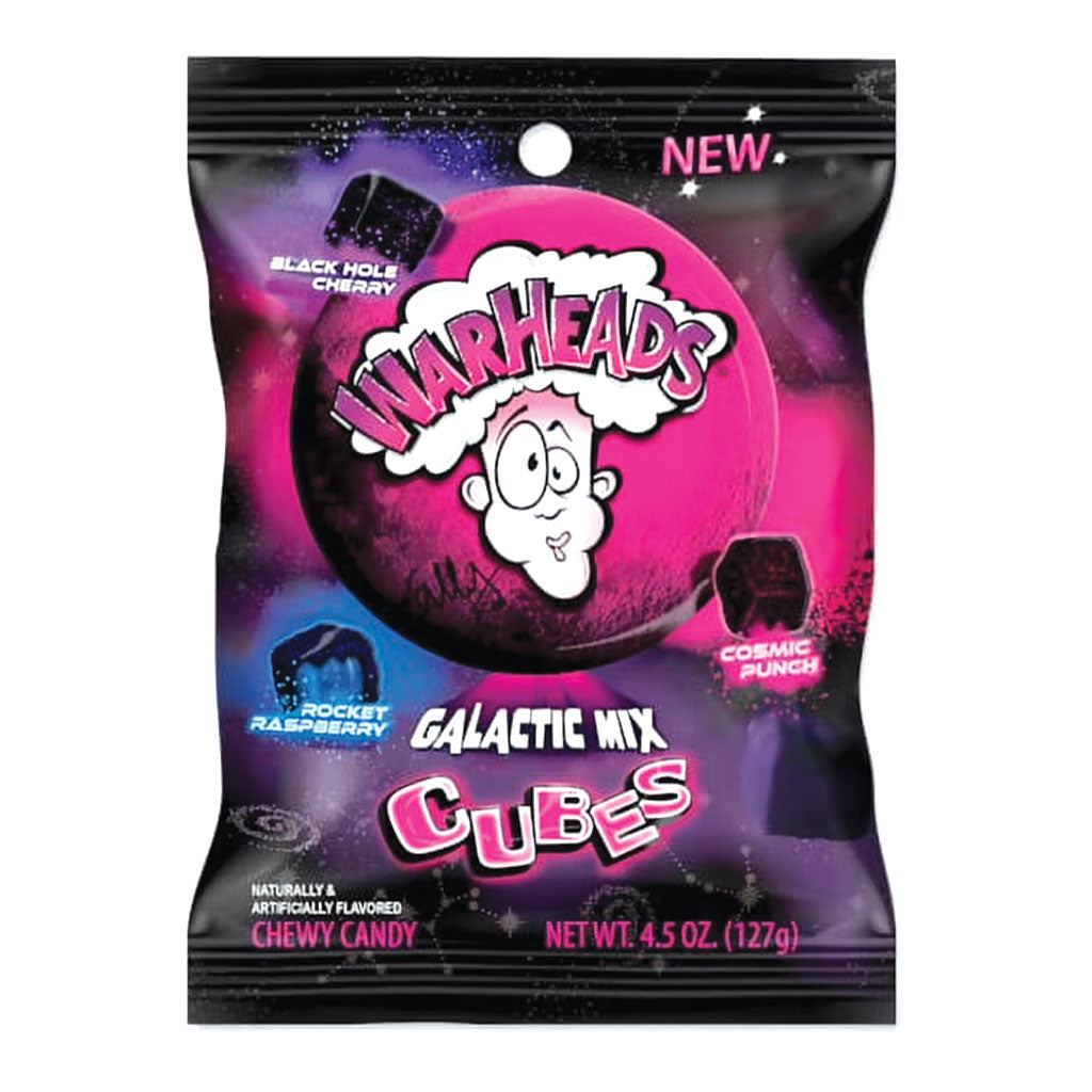 Warheads - Galactic Cubes Peg Bag  (4.5oz)