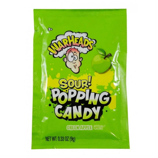 Warheads - Green Apple Sour Popping Candy Pouch (.33 0oz)