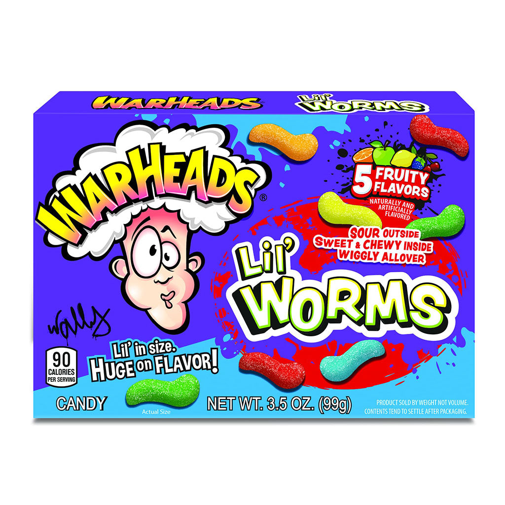 Warheads - Lil' Worms Theater Box (3.5oz)