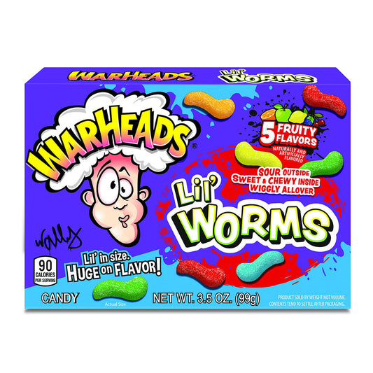 Warheads - Lil' Worms Theater Box (3.5oz)