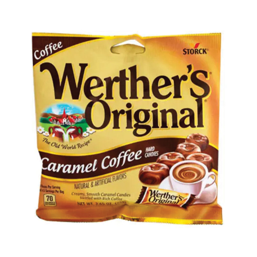 Werthers - Caramel Coffee Hard Candy Peg Bag (2.65oz)