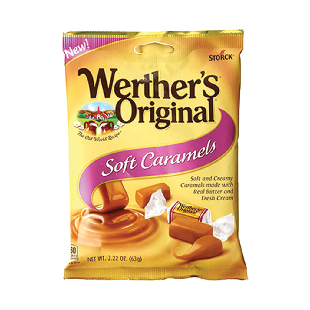 Werthers - Salted Creme Soft Caramels Peg Bag (2.2oz)