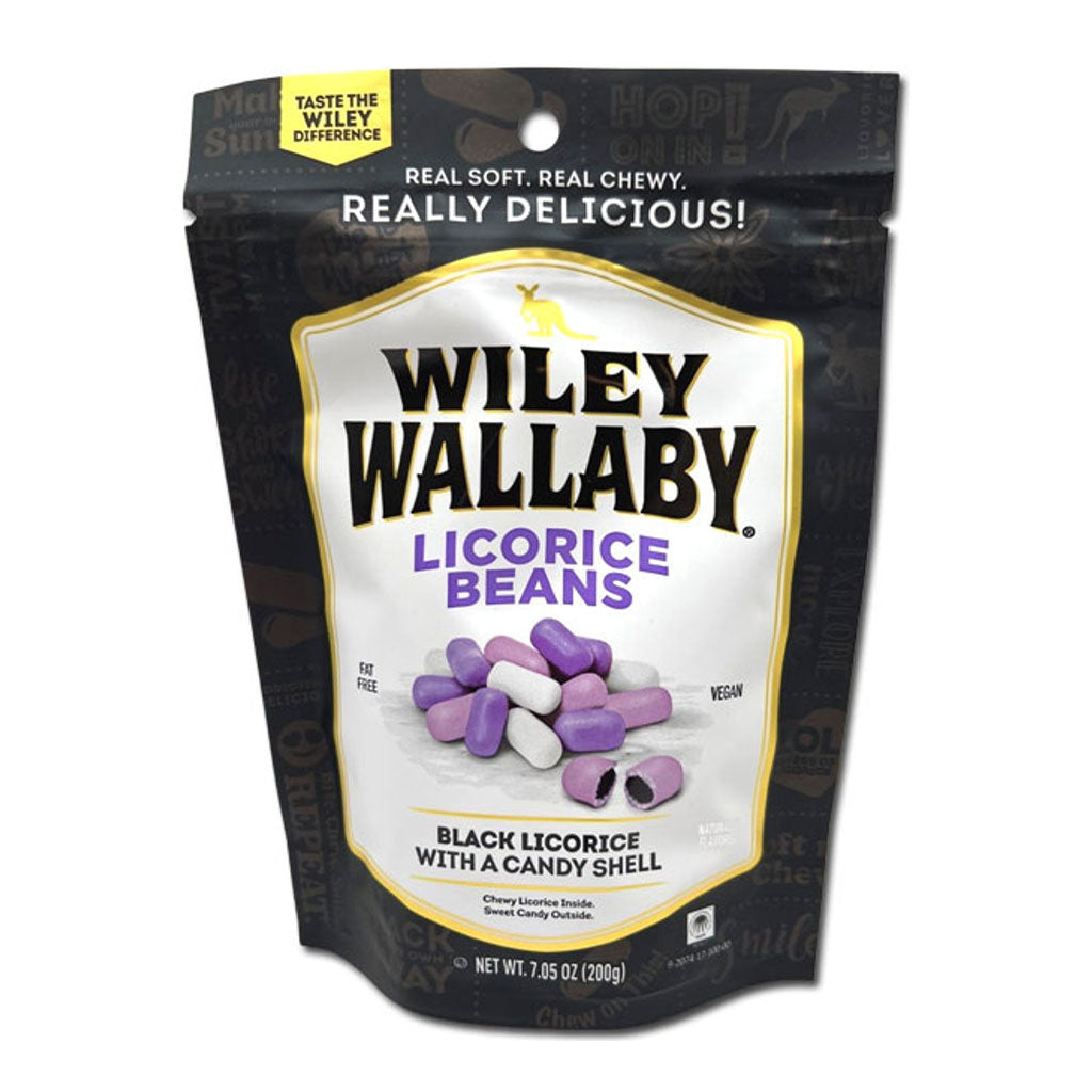 Wiley Wallaby - Black Licorice Stand Up Peg Bag (7.05oz)