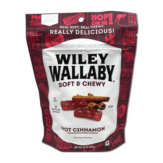 Wiley Wallaby - Hot Cinnamon Licorice Stand Up Peg Bag (7.05oz)