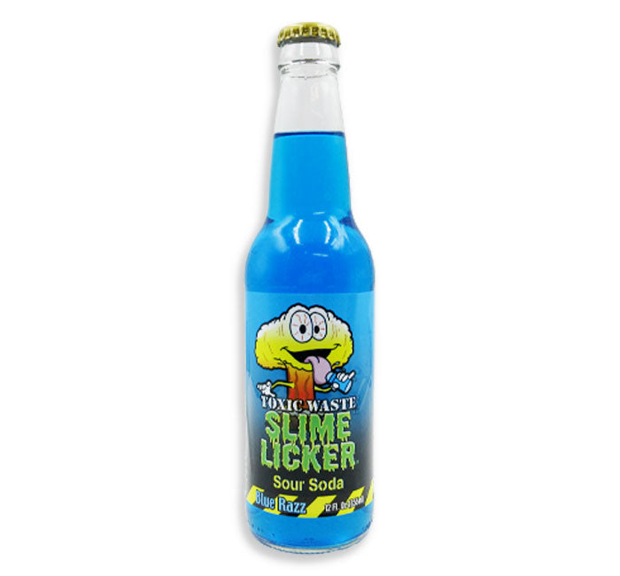 Toxic Waste - Slime Licker Soda Blue Razz Sour (12oz)