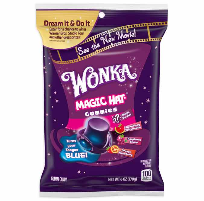 Wonka - Magic Hat Gummies Peg Bag (6oz)