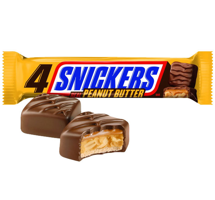 Snickers - Peanut Butter Squares 4 To-Go Candy Bar (3.56oz)